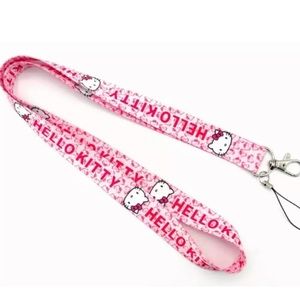 Sanrio Hello Kitty Kawaii Pink Lanyard ID Holder